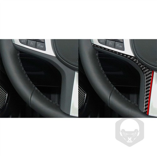 For BMW Z4 G28 2019-2022 Interior Steering Wheel Decorative Cover Carbon Fiber×2 - Picture 5 of 12