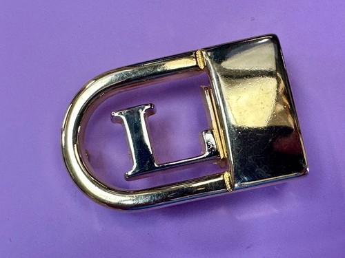 Custom Letter L Dress Style Silver & Gold Tone Swing Style Belt Buckle - Picture 16 of 16