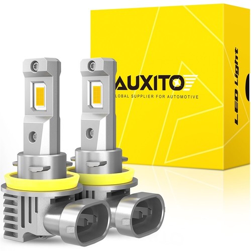 2x AUXITO H11 H9 H8 LED Bulbs Low Beam DRL Super Bright Foglight Fanless 6500K - Picture 12 of 12
