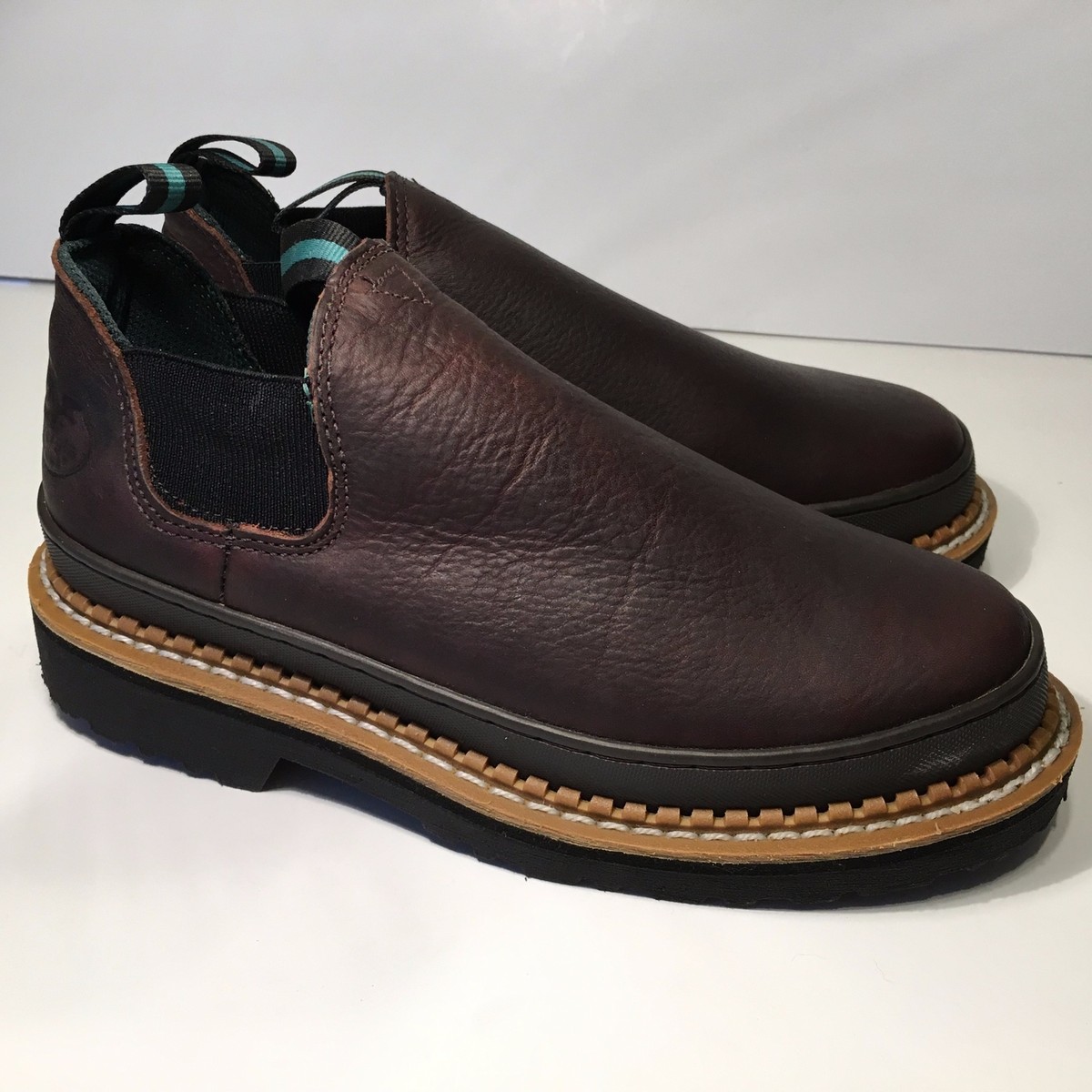 Georgia Giant Romeo Leather Work Shors size 7m Georgia Giant Romeo Slip-On – 2BigFeet main image 4