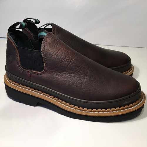 Georgia Giant Romeo Work Shoe (720) Brown Leather GR262 Size 7W - Picture 1 of 8