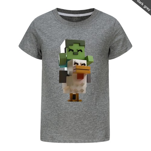 Unisex Kids Funny Chicken Jockey T-Shirt Gamer Chicken Ride GameS Girls Boys Top - Picture 50 of 53