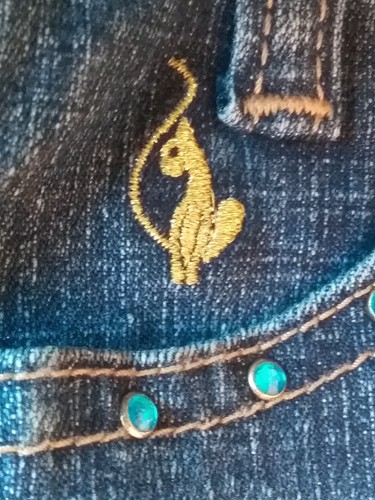 BABY PHAT BABY MÄDCHEN JEANS 24M bestickt STRASS GLITZER GLITZER - Bild 13 von 13