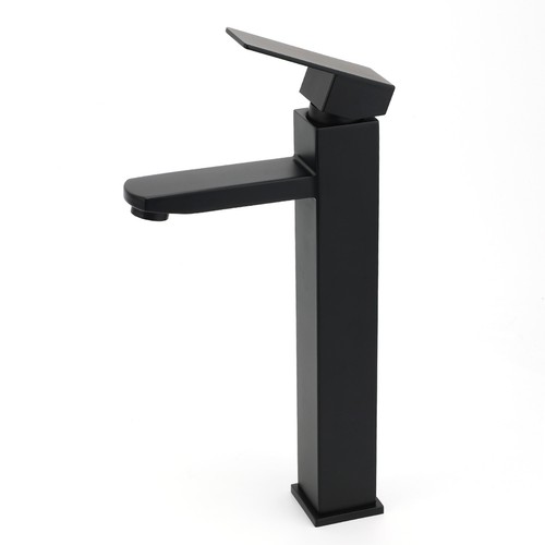 Matte Black Square Bathroom Wall Spout Basin Mixer Tap Shower Head Grate Waste - Picture 57 of 198