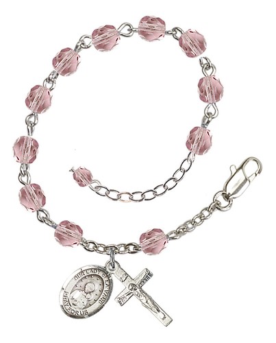 TÚ ELIGES Pulsera Rosario Mujer Santa Plata Bienaventuranza Junio Piedra Natal NUEVO - Imagen 97 de 140