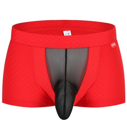 Men's Sexy Bulge Pouch Boxer Shorts Stretchy Breathable Underpants Male Trunks - Picture 44 of 60