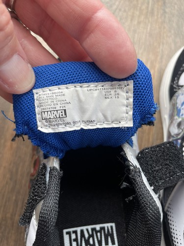 Marvel Avengers Niños Zapatos Iluminados Tenis - Talla 8 con Luces Intermitentes Leer - Imagen 12 de 15