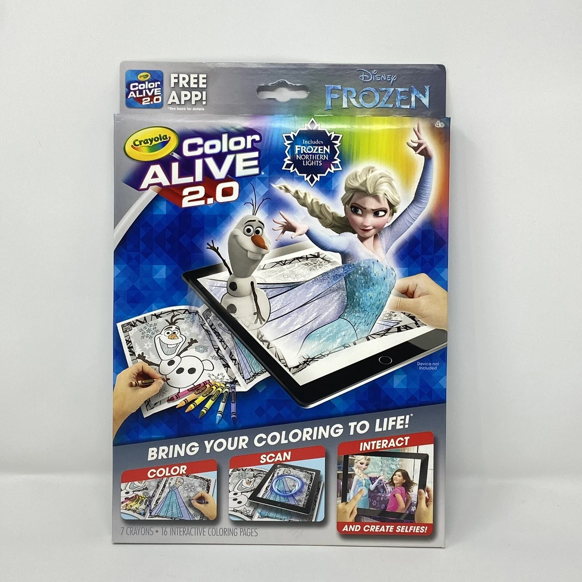 Disney Frozen Crayola Color Alive 2.0 Interactive Coloring Book.