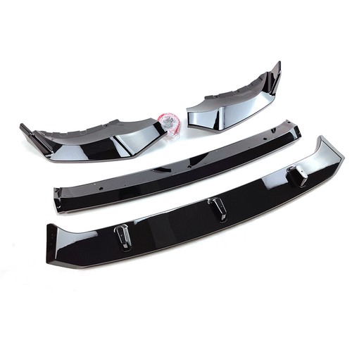 Divisor de labios de parachoques delantero negro brillante doble cubierta para BMW X5 G05 M Sport 19-23 - Imagen 3 de 7