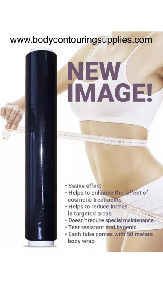 12 Rollen 60 Meter Osmotische Kunststoff Body Wrap Bauchwickel zum Abnehmen Fi... - Bild 3 von 3