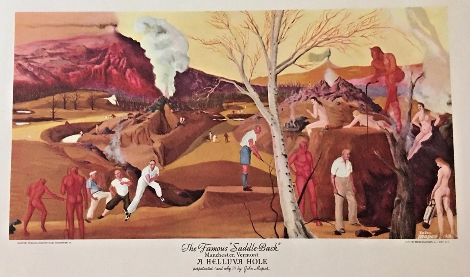 EKWANOK GOLF COURSE MANCHESTER VERMONT JOHN MAPES NUDES 1920'S  - Image 3 of 4