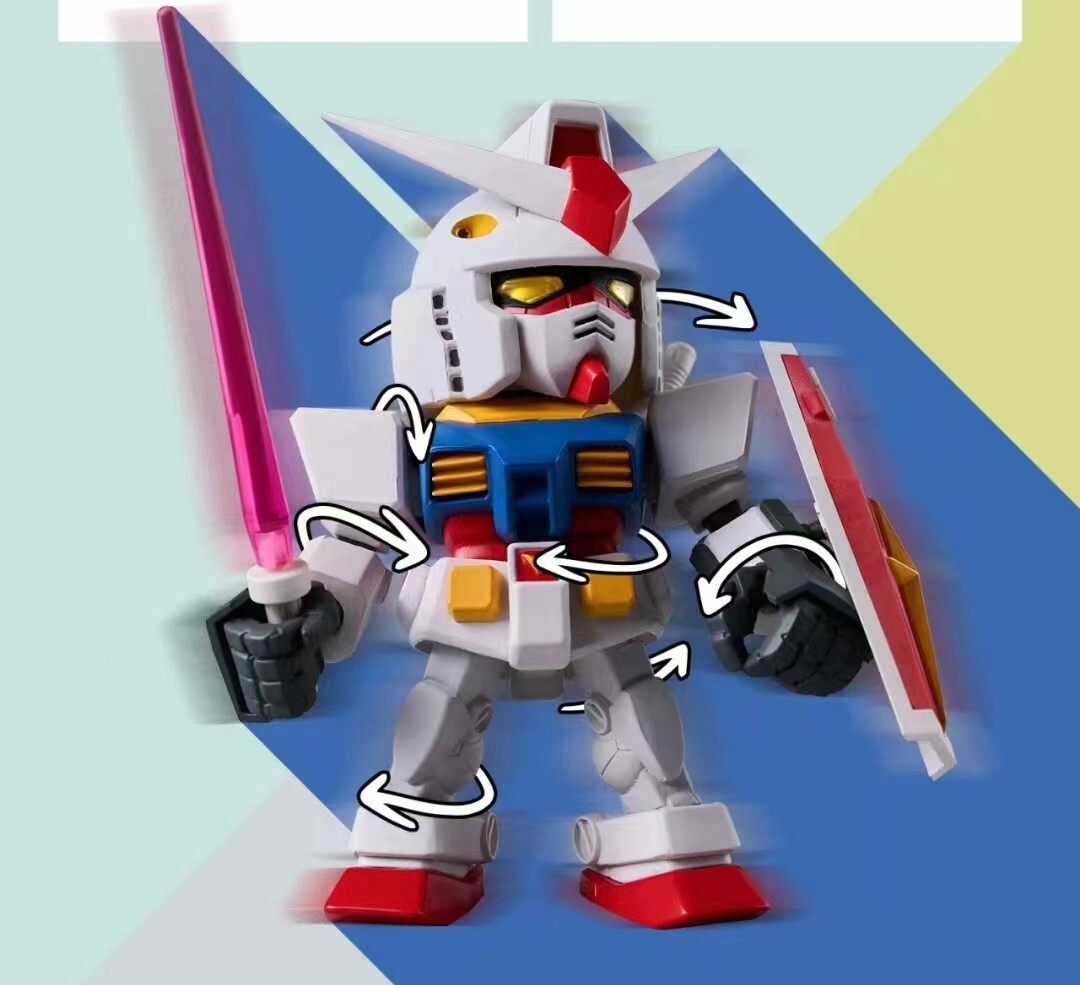 QMSV mini シークレットRX-78ガンダム 海外限定 Bandai Namco QMSV Mini RX-78-2 Gundam Glitter Blue Secret