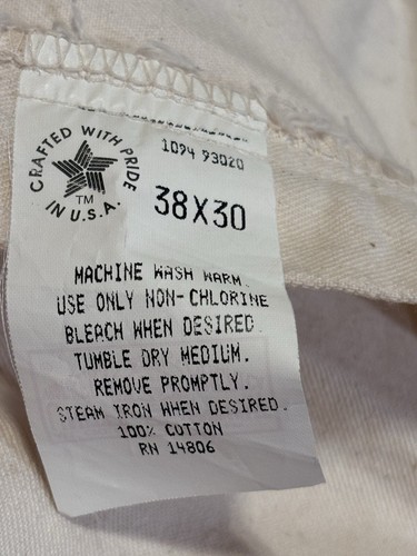United Garment Workers Of America  Vintage Beige Painter Pants 38X30 - Picture 6 of 12