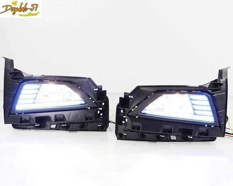 For Volkswagen Polo Plus 2019-2020 Front Bumper Fog Lamp Modified LED Tricolor - Image 3 of 3