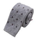 Cashmere Gray Knit Ties for Men