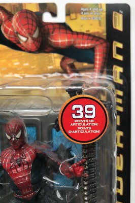 NEW TOY BIZ SPIDER-MAN 2 SPIN & KICK ACTION FIGURE WITH NEW TOY BIZ SPIDER-MAN 2 SPIN & KICK ACTION FIGURE WITH