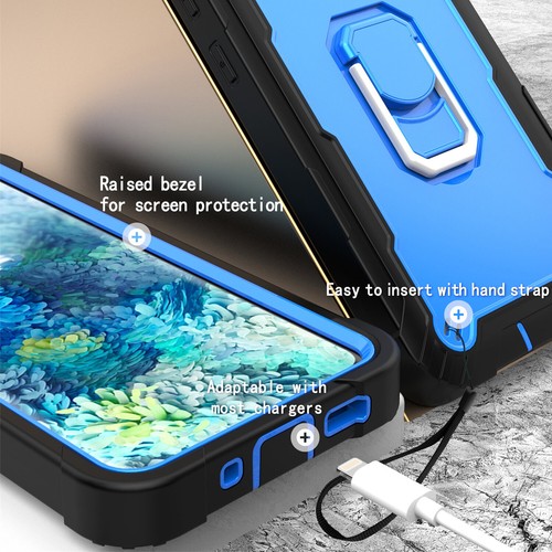 Luxury Armor Ring Kickstand Case For Samsung Galaxy S20 FE 5G A72 A52 A32 A12 - Picture 37 of 88