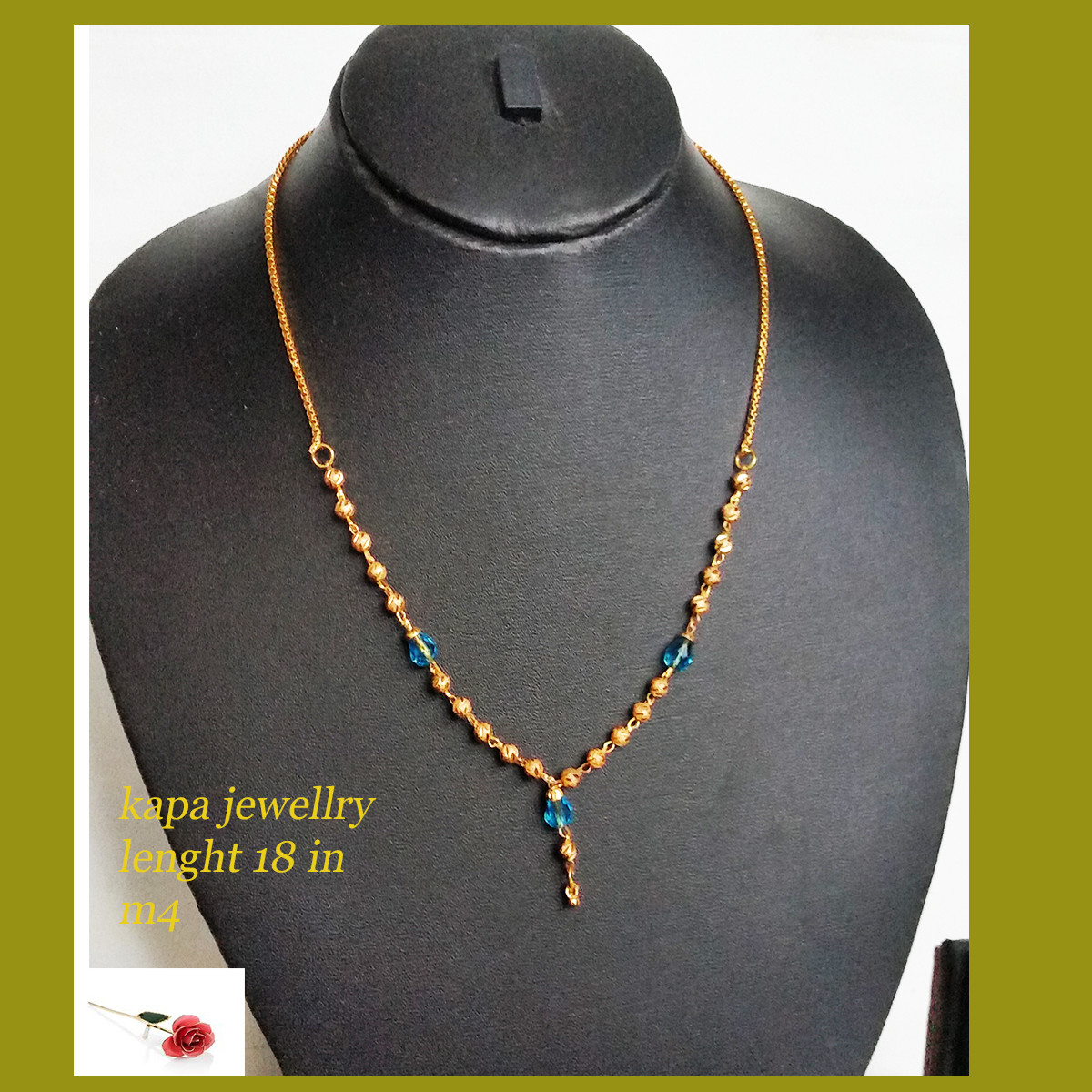 INDIANER Kapa Gelbgold Choker Kette Halskette Indianer …