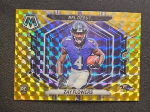 2023 Mosaic - Nfl Debut Zay Flowers  Reactive Yellow Mosaic  (RC) Rookie