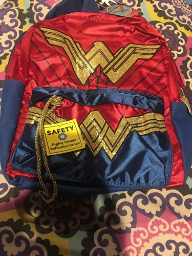 DC Superhero Girls Wonder Woman School Backpack Book Bag Kids Large 16" Children - Picture 1 of 6