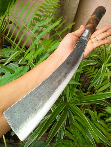 Handmade Cutting Parang Camping knife 11.5” Bearing steel forged,Bamboo handle - Picture 3 of 14