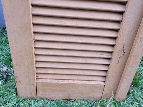 Fensterladen - Holz - gebraucht - Höhe 120 cm - Breite 44 cm - Bild 7 von 16