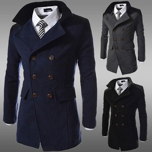 Men-Coat-Warm-Wool-Blend-Double-Breasted-Dress-Jacket-Peacoat-Outwear-Tops-M-3XL