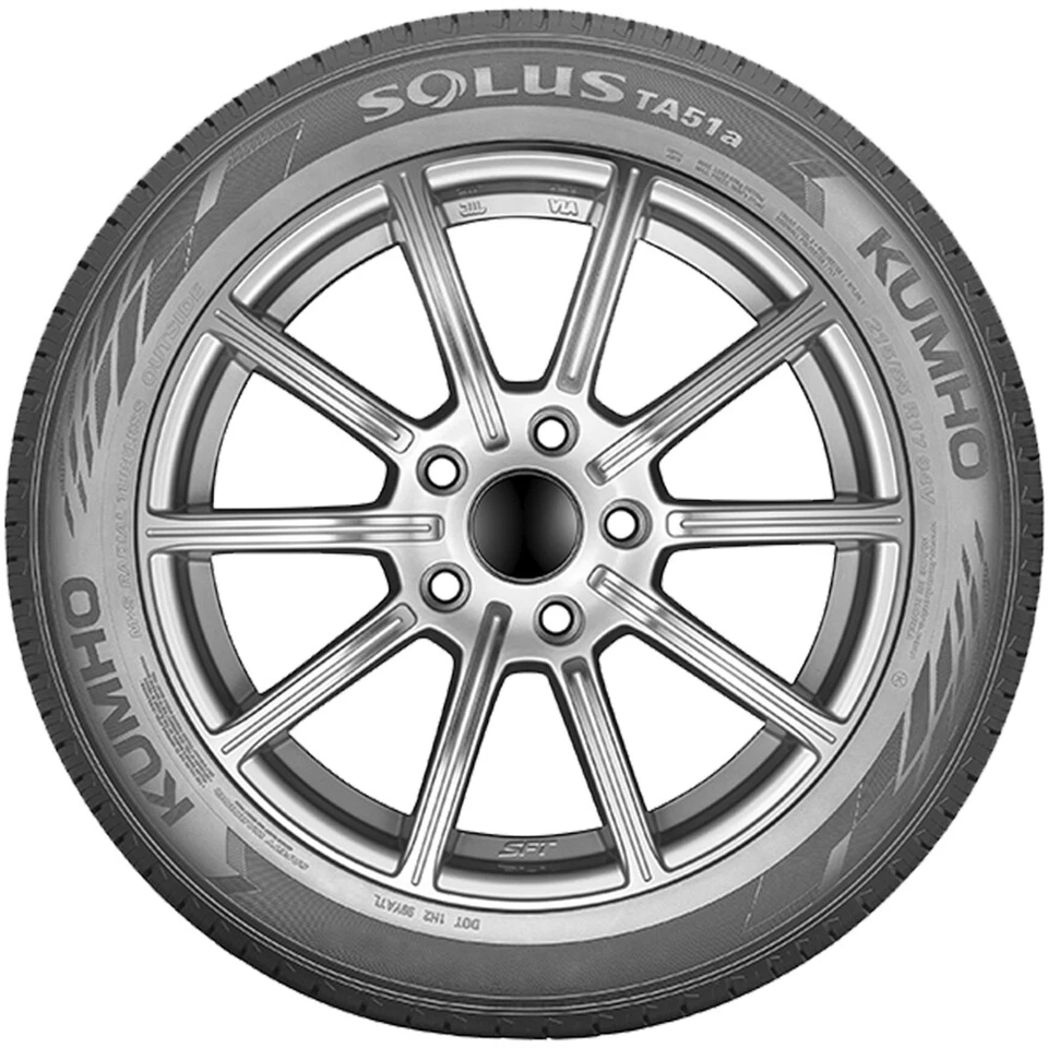 4 Tires Kumho Solus TA51a 225/45R17 94V XL AS A/S All Season Foto 3 de 3