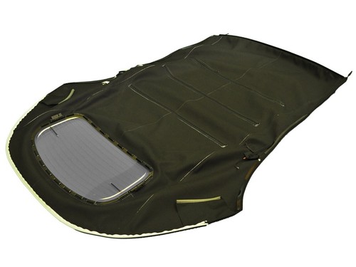 Fits: VW Beetle 03-12 Soft Top & Glass Window Made From TAN Haartz Canvas MANUAL - Picture 2 of 4