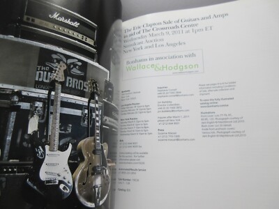 特価品セ Eric Clapton Book Catalog Auction Guitar Crossroads Bonhams 楽器