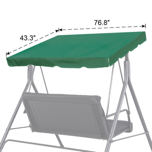NEW Patio Outdoor 77"x43" Swing Canopy Replacement Porch Top Seat Cover Only - Picture 2 of 12