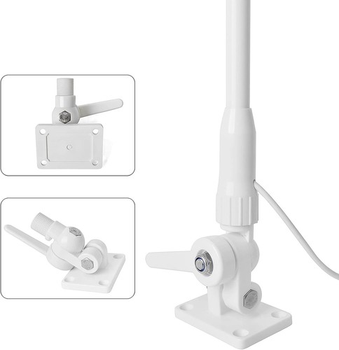 Fiberglass Marine Antenna, VHF 156-163Mhz White 43Inches Boat Antenna - Picture 3 of 5