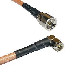 RG400 FME MALE to SMA MALE ANGLE Coaxial RF Cable USA-Ship Lot
