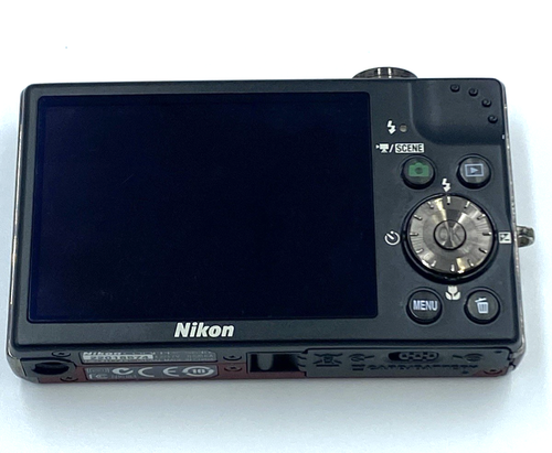 Nikon Coolpix fotocamera digitale S640 rosso vino compatta 12,2 MP TESTATA Giappone - Foto 10 di 14