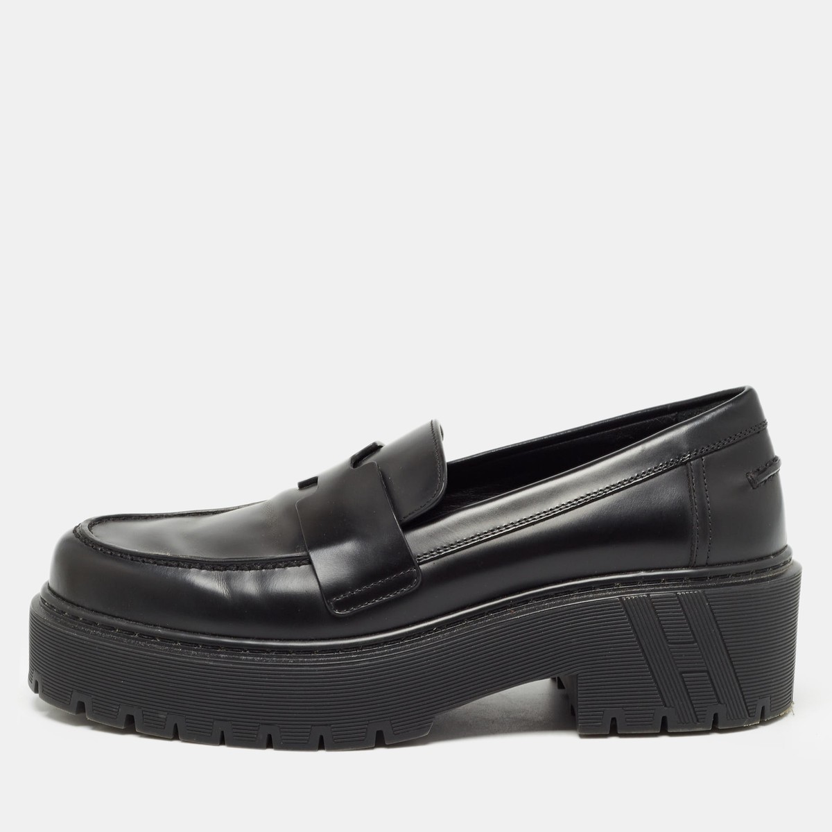 Hermes Black Leather Hitch H Logo Loafers Size 37 | eBay Hermes Black Leather Hitch H Logo Loafers Size 37 | eBay