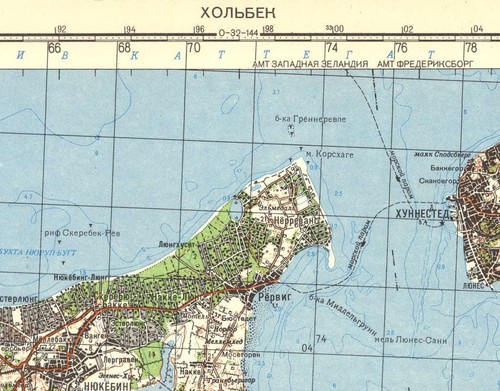 Russian Soviet Military Topographic Map - HOLBAEK (Denmark),1:100 000, ed.1980 - Picture 3 of 7
