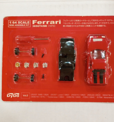 Kyosho Dydo 1/64 Ferrari 365GT4/BB 1973 Vol.1 Kit Modelo Diecast Semi-ensamblaje - Imagen 2 de 3