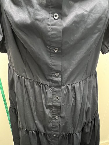 NY & Company Black 3 Tiered Maxi Dress Woman’s XL - Picture 3 of 6