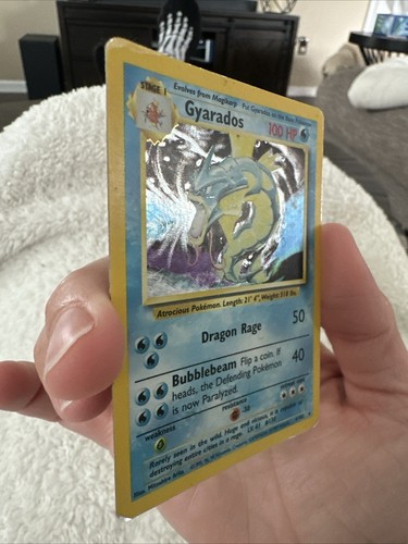 Pokémon TCG Gyarados Base Set 6/102 Holo Unlimited Holo Rare - Picture 4 of 8