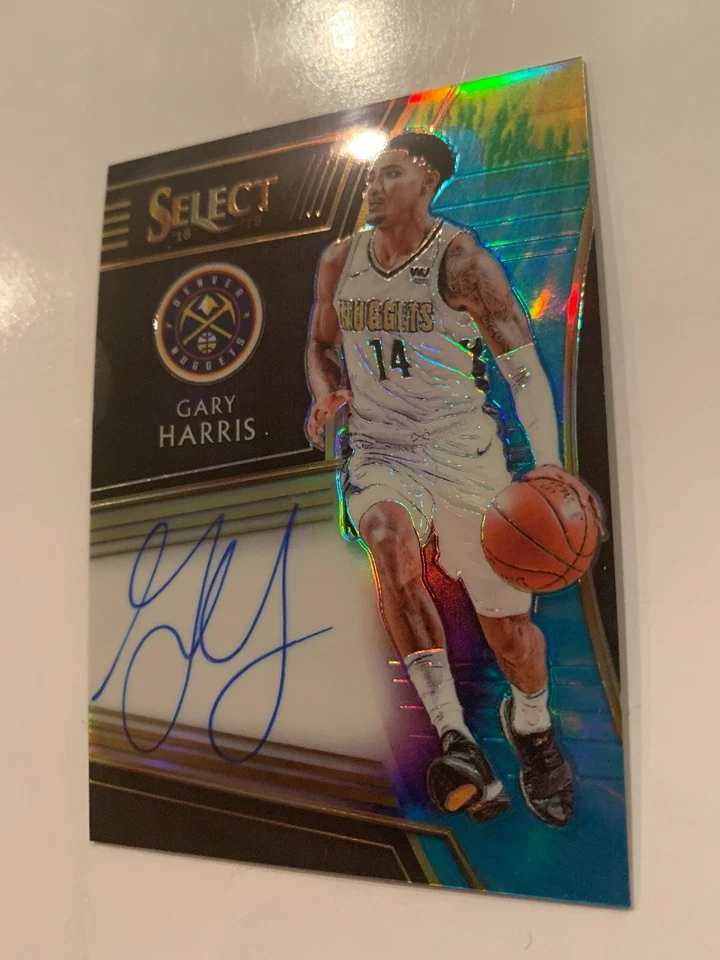 2018-19 NBA Select FOTL Tie Dye On Card Auto Gary Harris 15/25 Denver Nuggets - Image 4 of 4