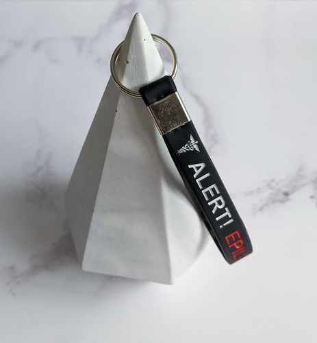ALERT EPILEPSY Silicone KEY RING Medical Alert Awareness Epileptic UK Seller - Picture 7 of 10