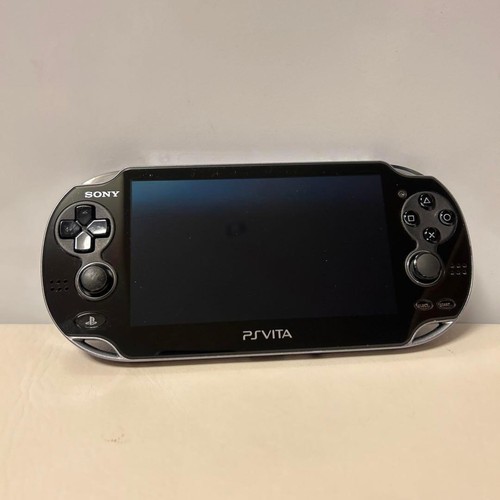 PS Vita console PCH-1100 Crystal Black OLED Console Slim Good Condition Tested - Picture 2 of 6