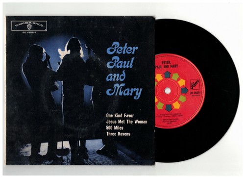 PETER, PAUL AND MARY EP by PETER, PAUL AND MARY RARE OZ PRESS WARNER BROS 1965