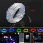 2mm Car Home LED Lighting Decoration PMMA Side Glow Fiber Optic Cable 3-100M