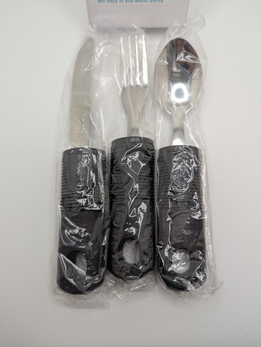 Nourislif Utensilios Adaptativos, Utensilios Adaptativos 3 piezas para Temblores de Manos, Ancianos,... - Imagen 6 de 6