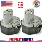 2-PACK for Makita 14.4V 1420 Battery 1422 1433 1434 1435 1435F 192699-A 193158-3