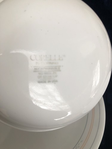 VINTAGE Corelle Dinnerware Apricot Groove 5 pieces Serve one place - Picture 3 of 4