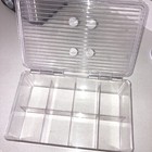 Durable Plastic Storage Box With Lid & 8 Compartments
