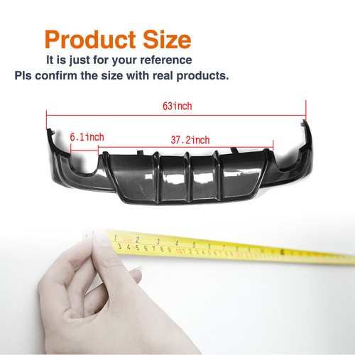 REAL Carbon Rear Bumper Diffuser for LEXUS IS F IS250 IS350 IS300 Sedan 2013-16 - Picture 7 of 10