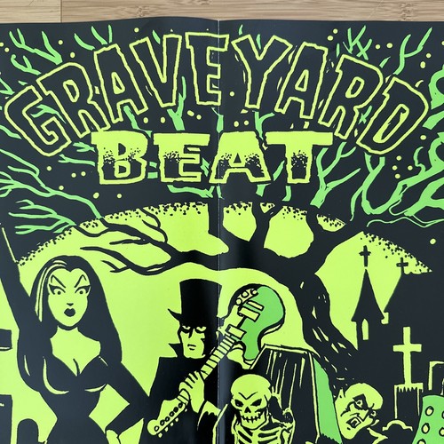 Raro Póster VINCE RAY Graveyard Beat 16x23 Vudú Rock N Roll Lowbrow Arte - Imagen 3 de 14